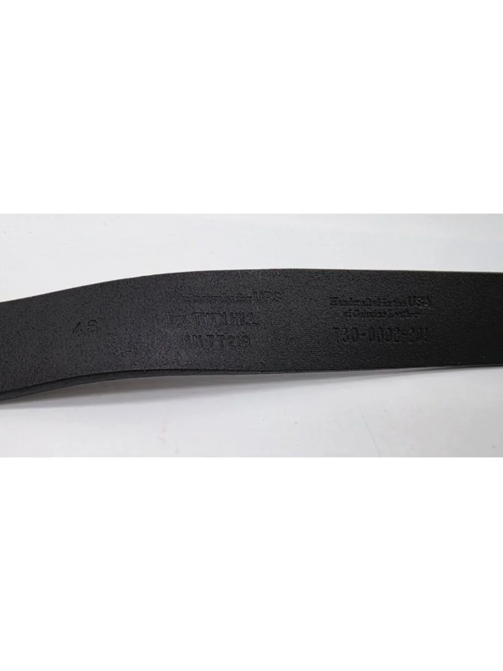 Twin Hill for UPS Belt Men's Size 48 Black Genuine Leather Handcrafted in USA